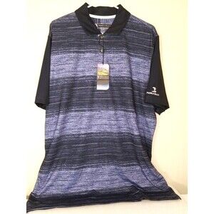 Pebble Beach Dry-Luxe Performance Men's Polo Golf T-Shirt XL Color Blue   B2